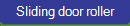 Sliding door roller