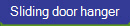 Sliding door hanger